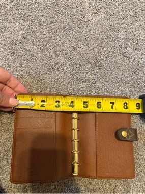 Authentic Louis Vuitton Brown and Gold Monogram Card Holder/Agend small